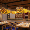 Rustic Wooden Pendant Lights Fish Lampshade Lantern Hanging Ceiling Light Room