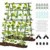 Foldable Trellis Garden Climbing Plant Support w/Adjustable Auxiliary Clips