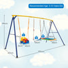 300 kg Heavy Duty Swing Set Backyard Kids Swing Set Indoor & Outdoor Playset