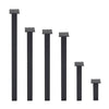 Set of 4 Black Metal Feet Strong Furniture Legs Pedestals for Table Chair Bench