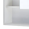 White Mirrored Wall Mounted Bathroom Cabinet Storage Cupboard Adjustable Shelf
