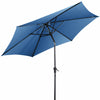 2.7 M Outdoor Patio Umbrella Garden Parasol with Crank Handle &Tilt Adjustment