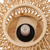 Rattan Chandeliers Ceiling Light Boho Lamp Wooden Lampshade Living Room Bedroom