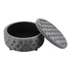 Deep Button Coffee Table Chesterfield Footstool Linen Storage Ottoman With Lid