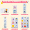 Portable Baby Dresser Clothes Storage 12 Cubes Children Wardrobe-White