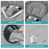 Electric Baby Bouncer Bluetooth Baby Swing Infant Cradle Music Timer w/Remote