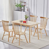 4pcs Windsor Solid Wood High Spindle Backrest Dining Chairs Dining Room Kitchen