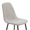 Dusk Sophia Taupe Boucle & Black Metal Set of 4 Dining Chairs RRP £248