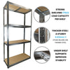 Garage Shelving Boltless Metal Racking Shelf Unit Strong Storage Shelves 175KG