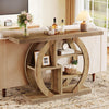 108cm Console Table, 4-Tier Farmhouse Wooden Sofa Table Narrow Entryway Table