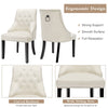Kitchen Button-Tufted Dining Chair Upholstered Side Chair Modern Accent Chair