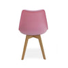 Tulip Dining Chair Padded Seat Eiffel Wood Legs (SETS OF 1,2,4) Jamie Lorenzo