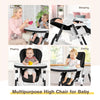 Folding Baby High Chair Convertible Infant Dining Chair Portable Highchair