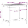 LAPOOH 5 Piece Garden Bar Set Solid Wood ,Bar Set,Garden Bar Set, Bar J0C1