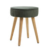 Velvet Footstool Dressing Table Stool Bedroom Makeup Chair Seat Round Footrest