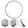 ExtraLarge Industrial Round Wall Mirror Brushed Silver Metal Frame 40 50 60 80cm