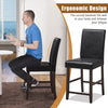 2X Modern Bar Stool PU Upholstered Counter Bar Chairs Dining Chairs w/Footrest