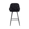 2* Velvet Bar Stools Breakfast Bar stool Pub Chairs Padded Seat Metal Leg CLIPOP