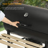 Heavy Duty Large Charcoal Barrel BBQ Grill Garden Barbecue Mini Smoker W/Wheels