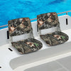 Outdoor Low Back Padded Boat Seat Folding Fishing Captain Boat Seat with Cushion