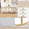 Entryway Console Table Sofa Table with Storage Shelf