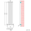 Horizontal Vertical Radiator Flat Panel Oval Column Heating Rad 1800/1600/600