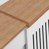 Modern Radiator Cover Small Large Wall Cabinet MDF Slats Wood Grill Furniture