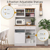 Kitchen Buffet Freestanding Kitchen Pantry Storage Cabinet Cupboard w/4 Doors