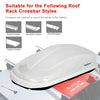 400L Cargo Box Waterproof Rooftop Cargo Carrier Durable Roof Storage Box White