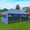 Foldable Party Tent Blue Canopy Gazebo Marquee Awning Waterproof 3x6 m Q2B5