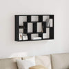 Wall Shelf - Black Oak, 85 x 16 x 52.5 cm, Made of Engineered Wood