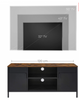 Metal TV Stand Vintage Industrial Media Cabinet UnitRustic Storage Unit 40-3-544