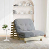 Futon Sofa Bed with 100x206x11 Impregnated Wood Pine Q2J5