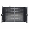 Wall Mounted Hanging Lockable Cabinet Garage Tools Parts Storage Cupboard Metal