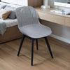 4x Plastic Chairs Dining Living Rooom Kitchen Office Lounge Seat Breathable Back