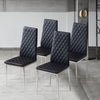 Dining Chairs in Faux Leather Modern Kitchen Chairs Side Stools Upholstery Seat