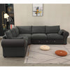 Luxury 2, 3 Seater Linen Fabric Couch Sofa Corner Chaise Settee Living Room Set