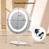 25 CM Makeup Vanity Mirror 3 Color Dimmable LED Lighted Mirror w/ Touch Screen