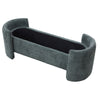 Modern Upholstered Ottoman Storage Seating Bench Footrest with Storage Chest Box