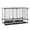 Portable Pet Dog Puppy Metal Training Cage Crate Metal Wire Cages 1 Door w/ Tray