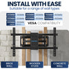TV WALL BRACKET MOUNT TILT FOR 40 50 55 60 70 80 90 & 100 INCH UNIVERSAL FIT