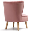 Scallop Back Armchair Cocktail Sofa Accent Seat Living Bedroom Cafe Lounge Sofa