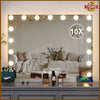 Large Hollywood Mirror Vanity Make Up Mirror with LED Lights Tabletop Light Up