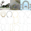 Round/Oval/Square Wedding Arch Stand Birthday Party Backdrop Flower Balloon Deco