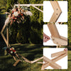 Dual-Hexagon Wooden Wedding Arch Backdrop Stand Archway Boho Party Arbor