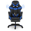 Massage Gaming Chair Leather Racing Office Executive Recliner with Leg Rest Smhn
