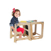 3-in-1 Wooden Kids Step Stool Toddler Learning Tower Kitchen Helper W/ Blackbord