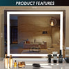 Hollywood Mirror High Definition Bluetooth Speaker LED Bulbs w/10x Iwqbsibxmcbbw