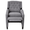 Living Room Recliner Armchair Push Back Chair Rest Sofa Seater w/Wood Legs