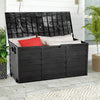 LARGE PLASTIC GARDEN PATIO STORAGE DECK BOX CHEST LID CONTAINER WATERPROOF SHED